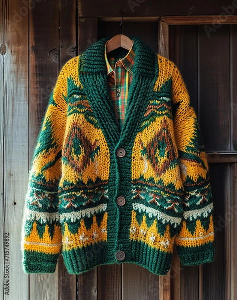 Obraz Strickmode, Strickware, Strickjacken, Strickpullover, Strickwesten, Strickmuster