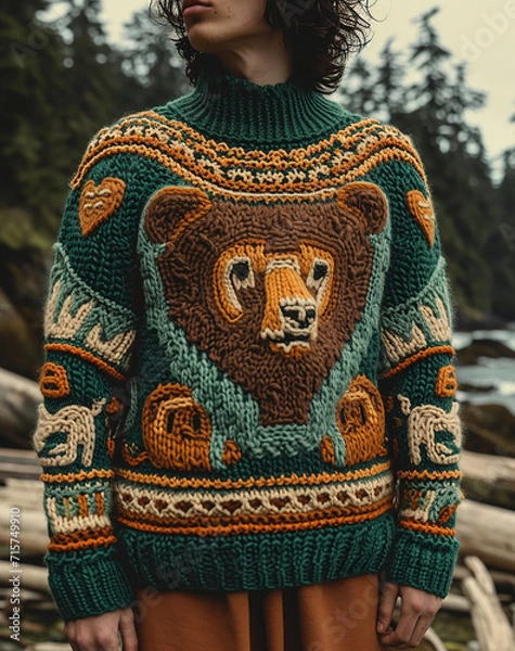 Obraz Strickmode, Strickware, Strickjacken, Strickpullover, Strickwesten, Strickmuster