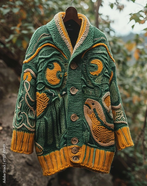 Obraz Strickmode, Strickware, Strickjacken, Strickpullover, Strickwesten, Strickmuster