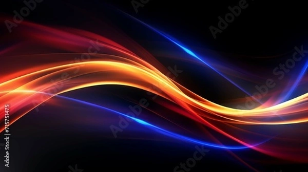 Fototapeta Serene Waveform Display