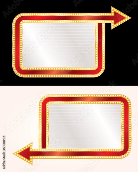 Fototapeta arrows billboards