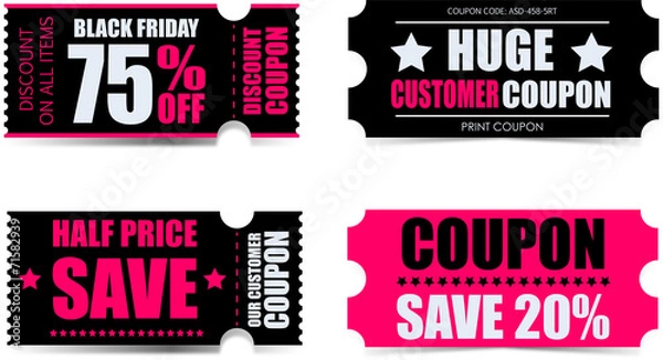 Obraz Kupony na Czarny piątek