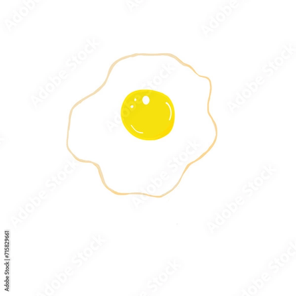 Fototapeta fried egg on a white background text choose happiness 