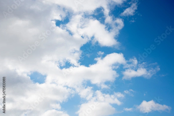 Obraz white clouds and blue sky