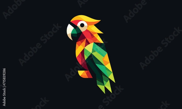 Fototapeta parrot vector
