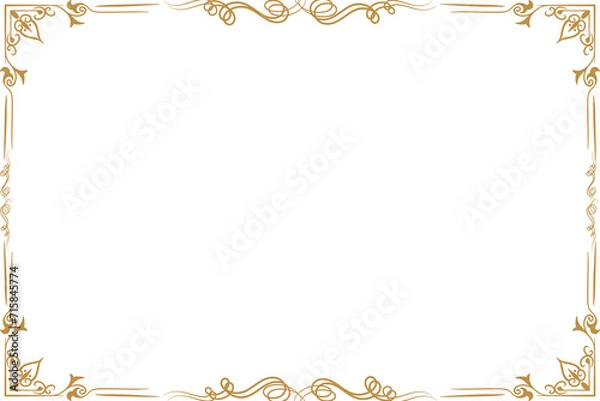 Obraz Simple  Rectangle photo or picture frame or border with white background