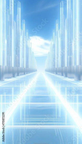 Fototapeta Create a futuristic background wallpaper for a smartphone