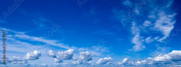 Fototapeta Blue summer sky with clouds  