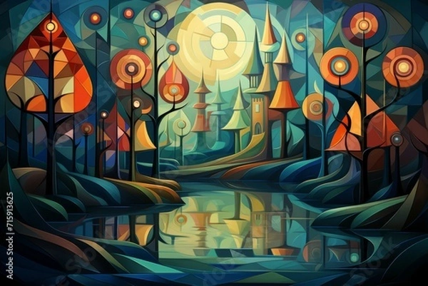 Fototapeta Enchanted Dreamcatcher Forests - Generative AI