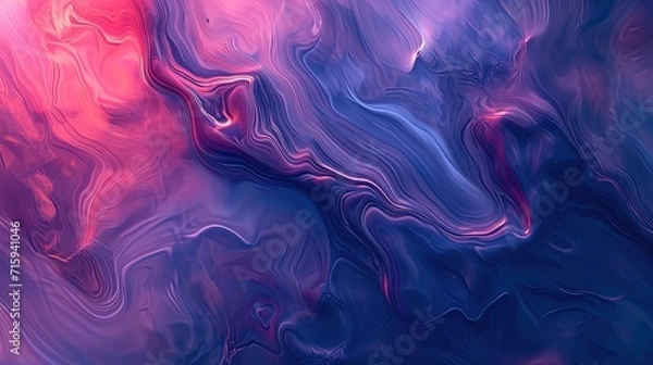 Obraz liquid abstract background with oil painting streaks created with Generative AI