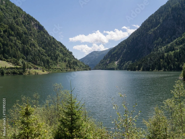 Obraz The artificial lake of the Daone valley in Trentino, Italy