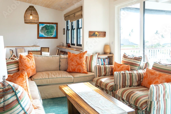 Obraz a beach house in hawaii 