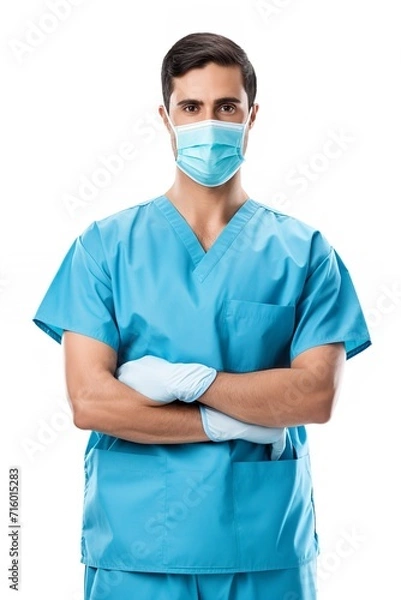 Obraz Professional Doctor in Lab Coat, AI Generated