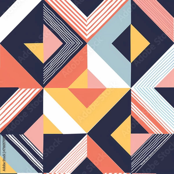 Fototapeta seamless geometric pattern