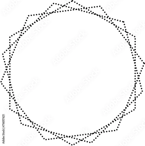 Fototapeta Star shape dots. Geometric element