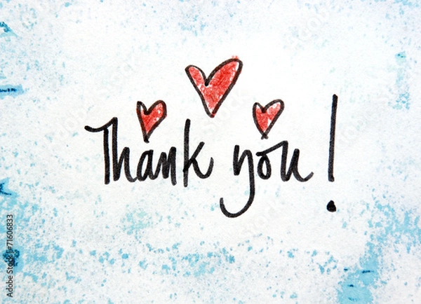 Obraz Dziękuję wiadomość