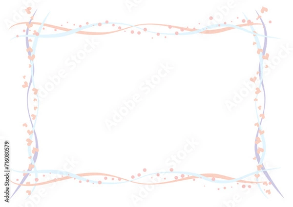 Obraz ハートのフレーム｜バレンタイン