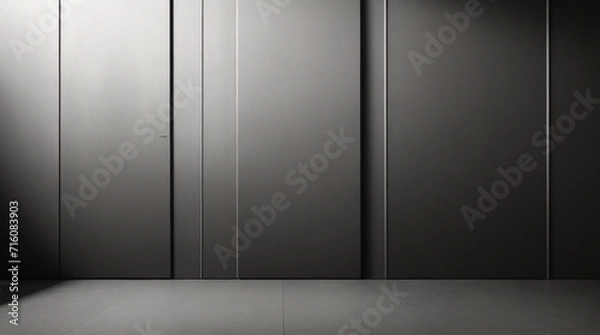 Fototapeta Fondo de hormigón con textura grunge negro oscuro. Panorama de fondo o textura de pizarra negra gris oscuro. Textura de hormigón negro vectorial. Fondo de pared de piedra.