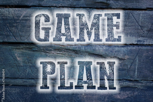 Fototapeta Game Plan Concept