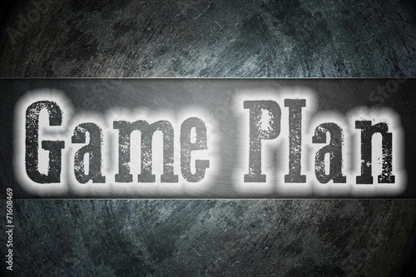 Fototapeta Game Plan Concept