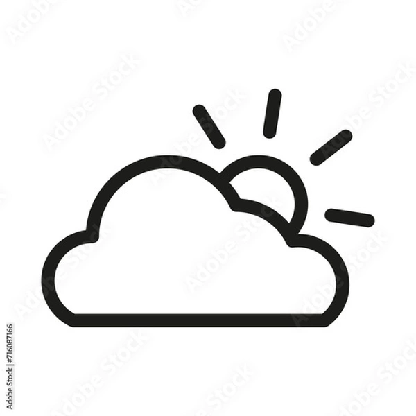 Obraz Weather icon. Vector illustration. EPS 10.