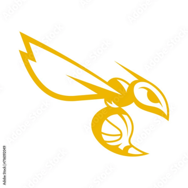 Obraz Wasp Vector Logo Design Template