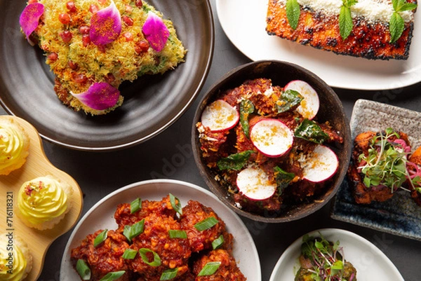 Obraz Indian food spread