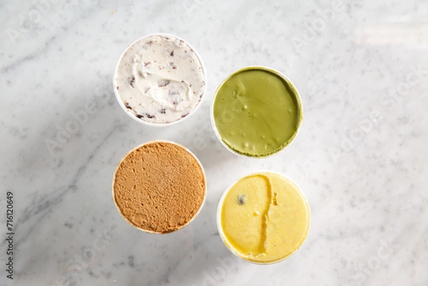 Fototapeta Ice cream from above