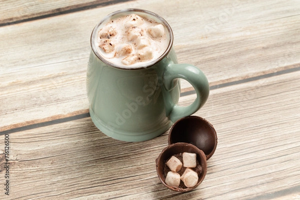 Obraz Marshmallow hot chocolate