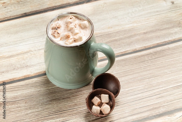 Obraz Hot drink with chocolate