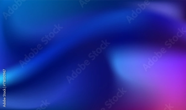Fototapeta Abstract blue and purple gradient background. Vector illustration for your design.