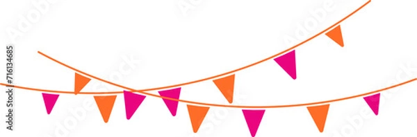 Obraz Simple Fiesta Flag Element