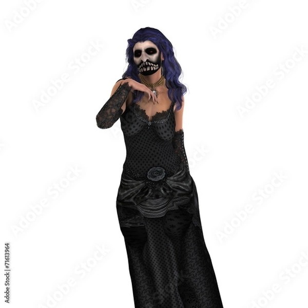 Fototapeta ホラーマスクの女性