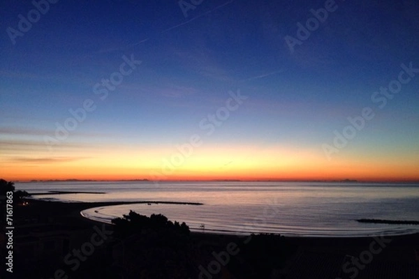 Obraz amanecer en la playa