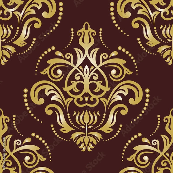 Fototapeta Orient Seamless Vector Pattern. Abstract Background