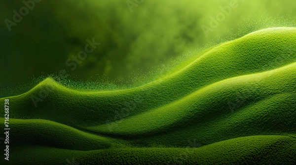 Fototapeta Tło abstrakcyjne zieloną herbatę matcha