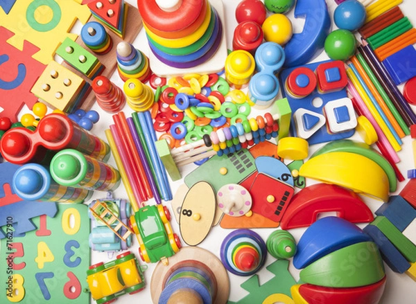 Fototapeta very many toys