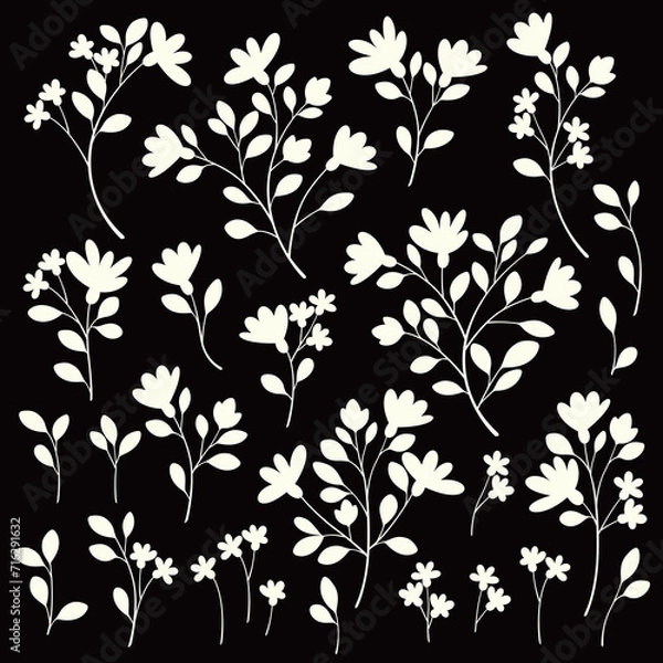 Obraz Abstract flower material ideal for textile design,