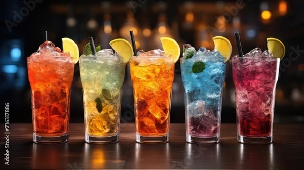 Obraz colorful stunning realistic mocktails