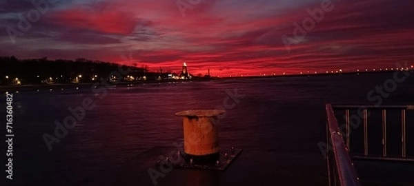 Fototapeta Czerwony zachód