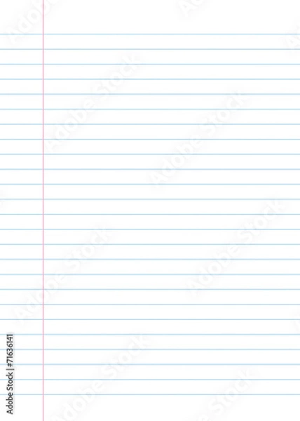 Fototapeta Papier w linie z zeszytu