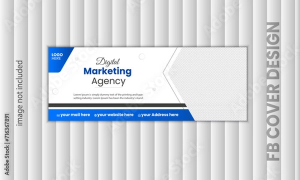 Obraz Unique and attractive fb cover design