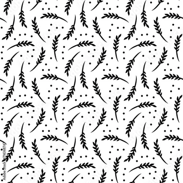 Fototapeta Seamless pattern background, design vector Textile fabric print 