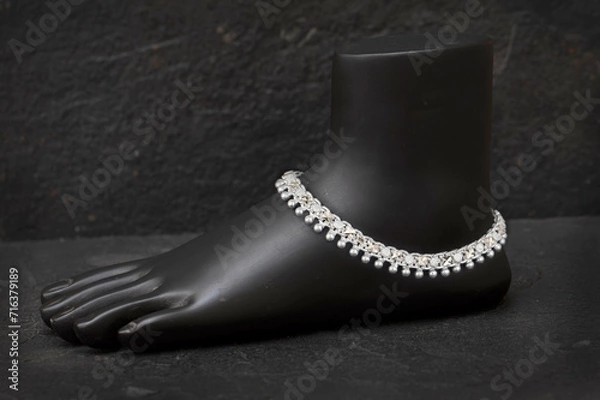 Obraz Silver anklets (payal)