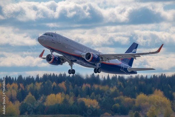 Obraz airplane in the sky