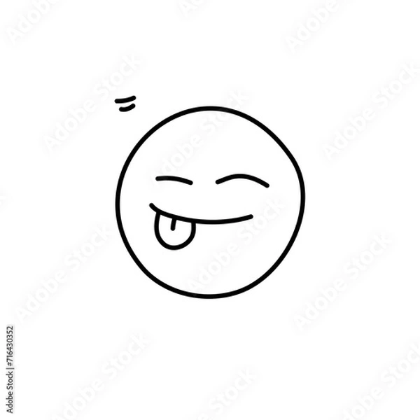 Obraz Doodle emoticon