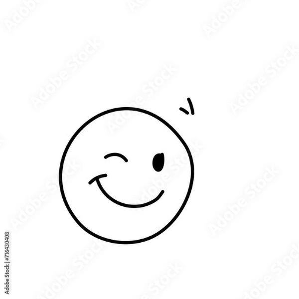 Obraz Doodle emoticon