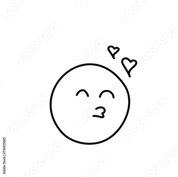 Obraz Doodle emoticon