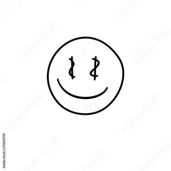 Obraz Doodle emoticon