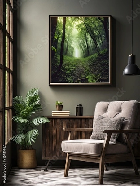 Fototapeta Timeless Mediterranean Coasts: Forest Wall Art featuring Coastal Trees amidst a Beachside Forest